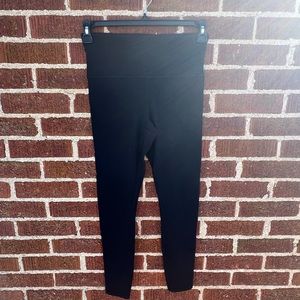 Athleta Black Elation Rib Tights Leggings size Medium